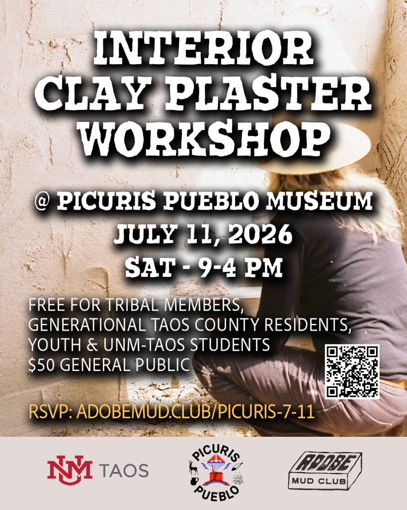 Interior Clay Plaster Workshop — Picuris Pueblo